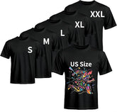 5 PCS Unisex Sublimation Blanks Bulk Polyester T Shirts - Black